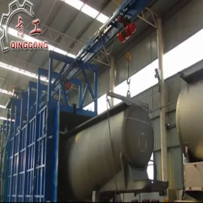 Automatic Rust Remove Surface Cleaning Shot Blasting Machinery Abrator