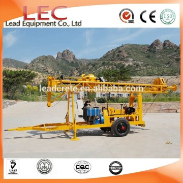 Cheap trailer-mounted shallow water well drilling machine