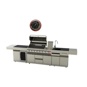 Propane BBQ Grill Island for Outdoor Kitchen