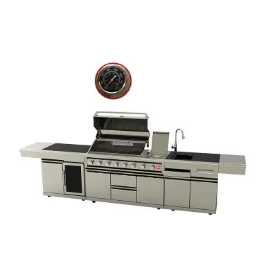 Propane BBQ Grill Island for Outdoor Kitchen
