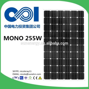 solar panel 255W mono price per watt