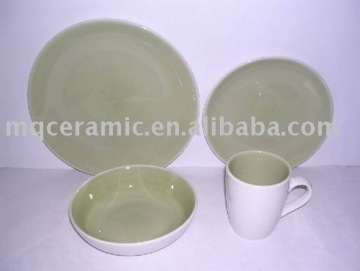 16pcs ceramic double color dinnerset