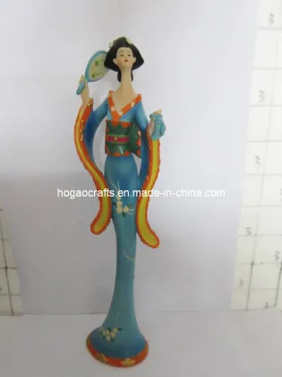 Polyresin Lady Japanese Kimono Geisha