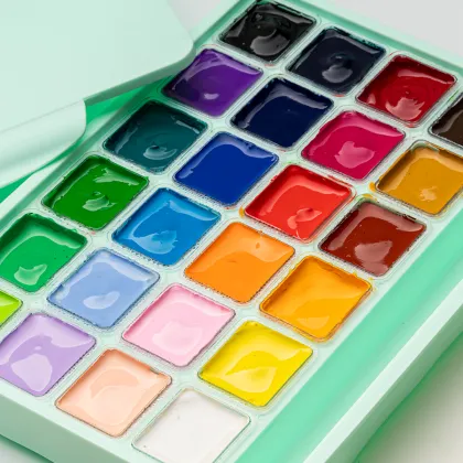 Himi Miya Gouache Artist New 24 Colors Paint Jelly Gouache Paints