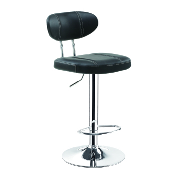 Factory Wholesale PU Seat Adjustable Bar Stool with Gas Lift and Footrest