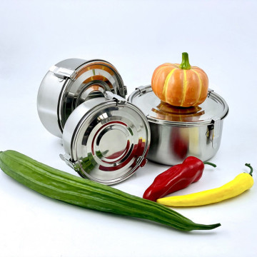 Contenitore per il pranzo rotondo in scatola di pranzo in acciaio inossidabile