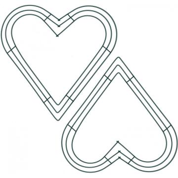Heart Wire Wreath Frame