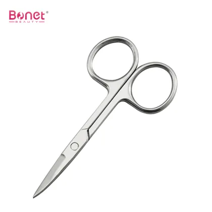 Curved sharp tip cuticle manicure eyebrow scissors