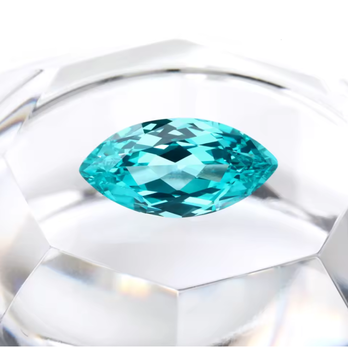 Mataas na kalidad na lab lumago paraiba sapphire marquise