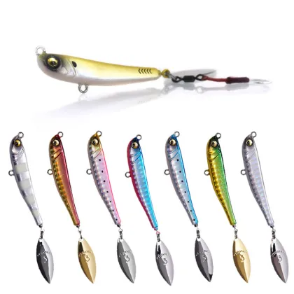 Japan Quality Mold 30g/62mm Slow Jigging Lure Lead Metal Jig Fishing Bait