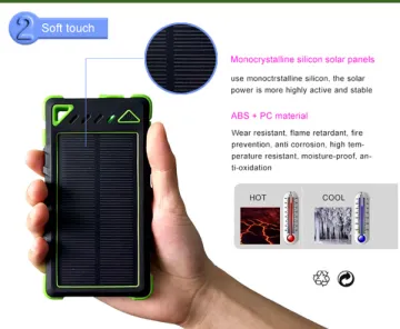 Dual USB Battery Charger Solar Power Bank