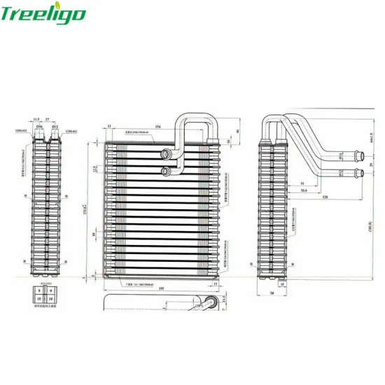 Car Air Conditioner Evaporator for Citroen C4 20/Peugeot 408/308 20 LHD 48*205*234 LHD