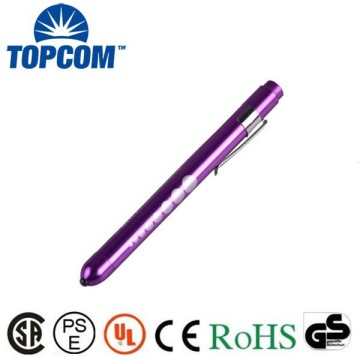 Doctor Nurse Aluminum Medical LED Flashlight Pen with clip
