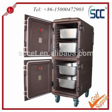 165L Double layer insulated plastic food carrier, food carrier pan container