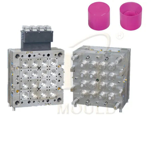 8 Cavities 27MM Plastic Cover Jar and Coffee Cup Lid Mould