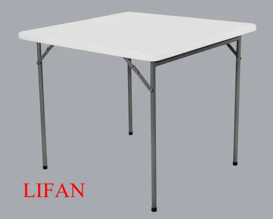 Multi Purpose Foldable Plastic Square Folding Card Table