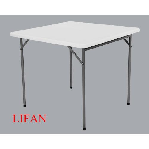 Cheap White Foldable Plastic Square Folding Card Table