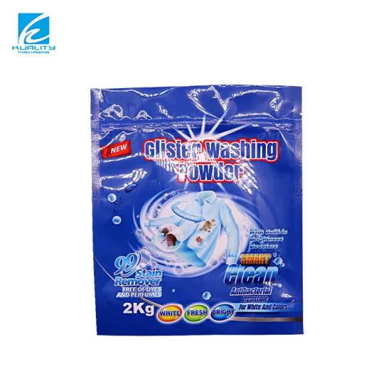 Custom Printed Laminated Plastic Stand-Up Washing Powder Detergent Packaging Bags
