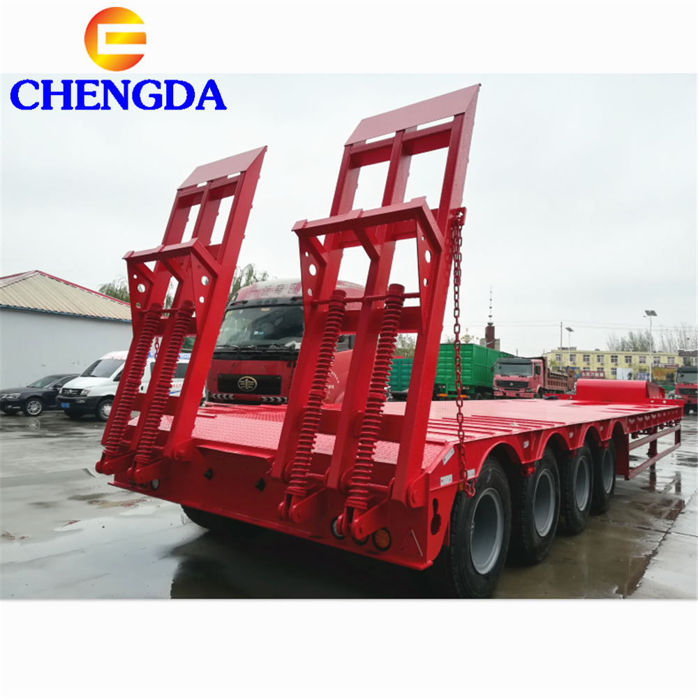 4 Axle Low Bed Trailer Png