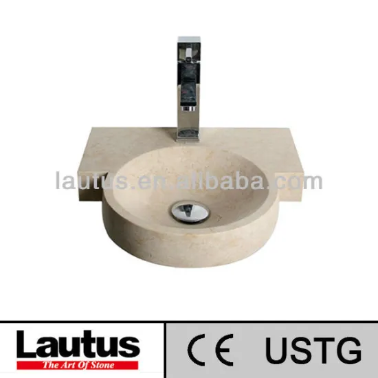 Best sell nature marble basin DI-R4036 Wall Mounted Sink Vanity made from GALALA with high quality and certifications