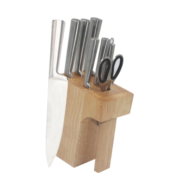 Professionelles Hohlgriff Küchenmesserset mit Block