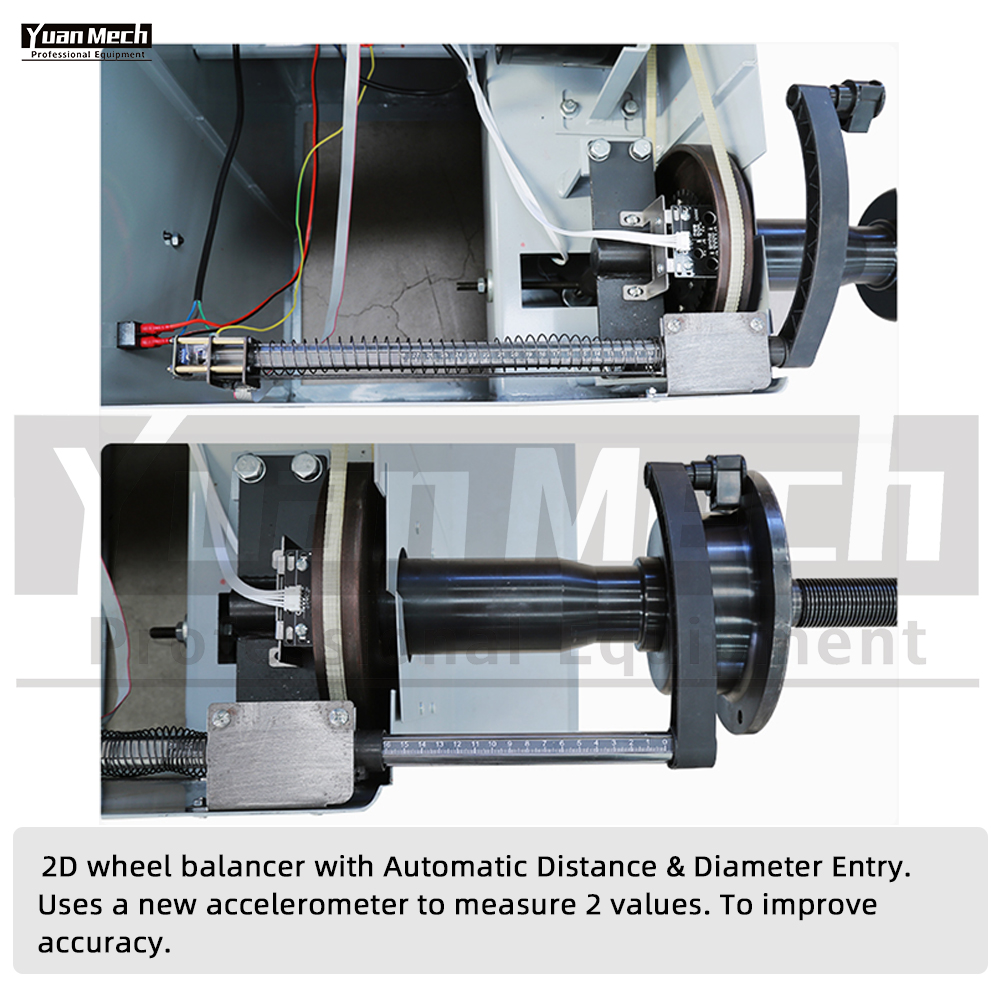 automatic measurement wheel balancer
