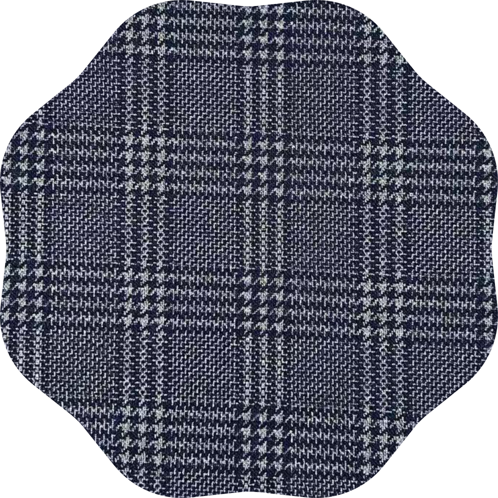 Knitted polyester cotton jacquard fabric