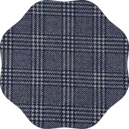 Knitted polyester cotton jacquard fabric