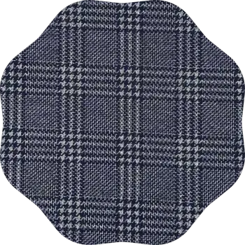 Knitted polyester cotton jacquard fabric