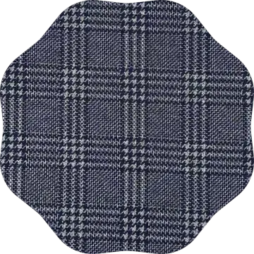 Knitted polyester cotton jacquard fabric