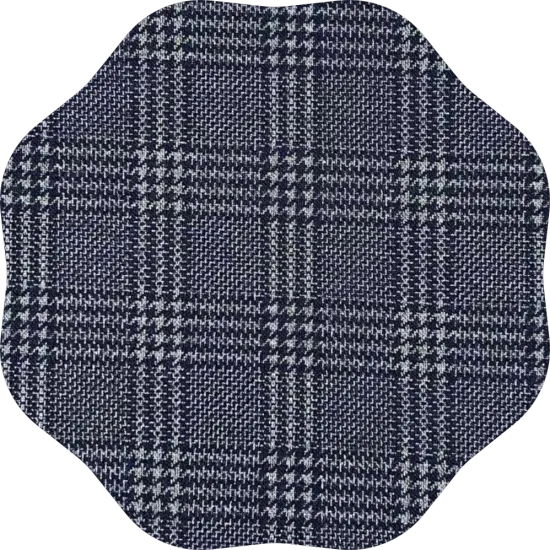 Knitted polyester cotton jacquard fabric