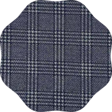 Knitted polyester cotton jacquard fabric