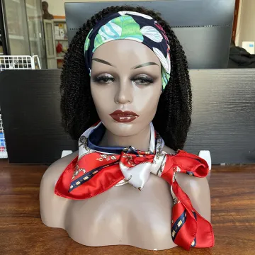 Cheap human hair headband wigs,glueless brazilian human hair wigs curly,machine human hair wig remy human hair  for black wo