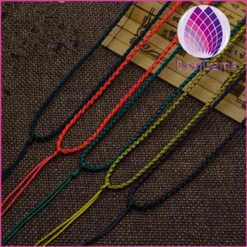 Colorful braided nylon cord bracelet thread 1.8mm thick 50mm length