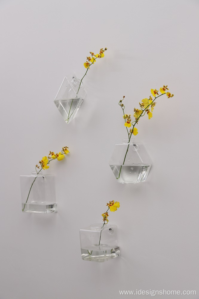 Glass Plant Containers Wall Vase