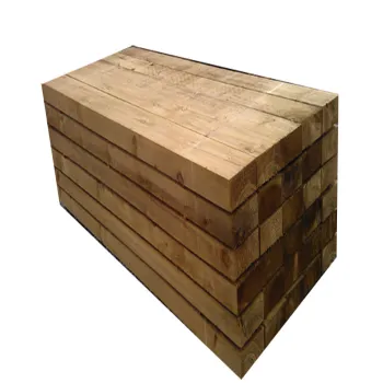 Hardwood Railway Wooden Sleepers Used For Railroad