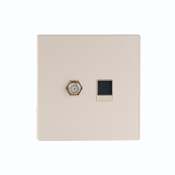 China Electrical Wall Switches and Sockets with TV & Data Socket Covers