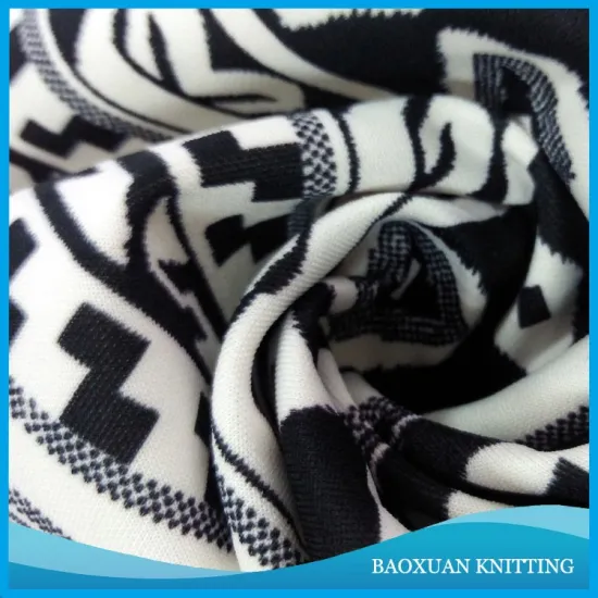 100%polyester factory price knit no stretch scuba print suit fabric