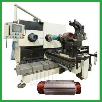 Automatic stator coil inserting and coil expanding machine
