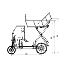 3 roues Palmier Dumper Dumper