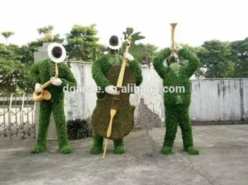 anti uv and fire artificial topiary grass sculpture for garden ornament
