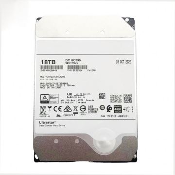 18 To DC DC HC550 SAS HDD Disk Disk Disk - 7200 tr / min, 12 Go / s, Disque dur interne du serveur de 3,5 pouces