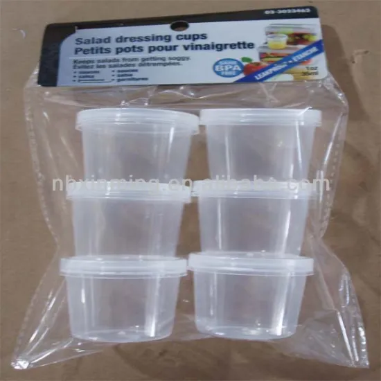 Wholesale travel Easy to carry plastic salad cup