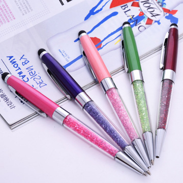 Metal pen crystal stylus pen advertising ball-point pen
