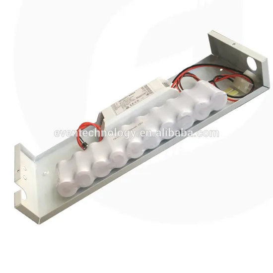 Rechargeable emergency pack for led lighting with ni-cd battery pack under 3 hours duration