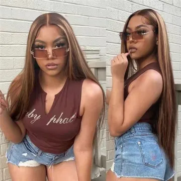 Brazilian virgin cuticle aligned hair vendors per Plucked ombre Highlight 150% Transparent HD Lace closure 4x4 human hair Wigs