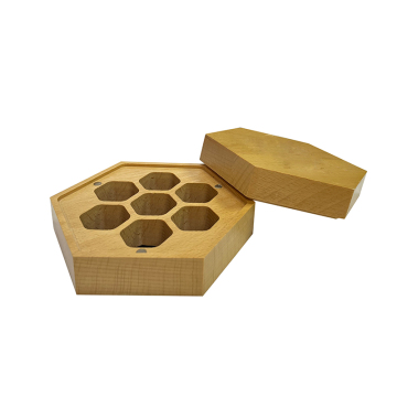 Cajas de regalo de dados de resina al por mayor de resina - caja de dados magnéticos de madera para D&amp;D y RPG