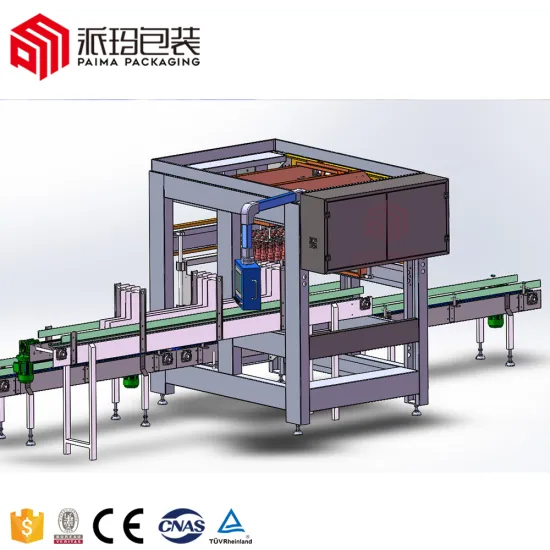 High Speed Automatic Bottle Carton Packing Cartoning Machine Line