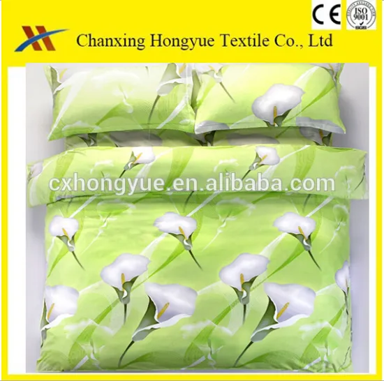 Hot sale 3D disperse printing for Twill home textile design fabric of Four sets