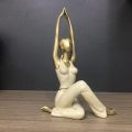 Patung yoga dan patung Yoga Girl Sculpture untuk Bilik Meditasi Pejabat Rumah